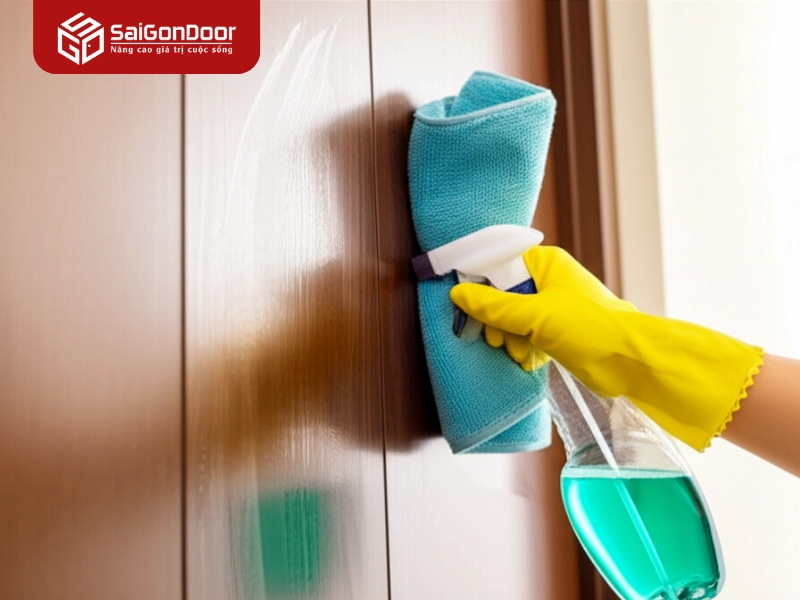 Bảo quản và duy trì cửa thép vân gỗ phẳng bền đẹp