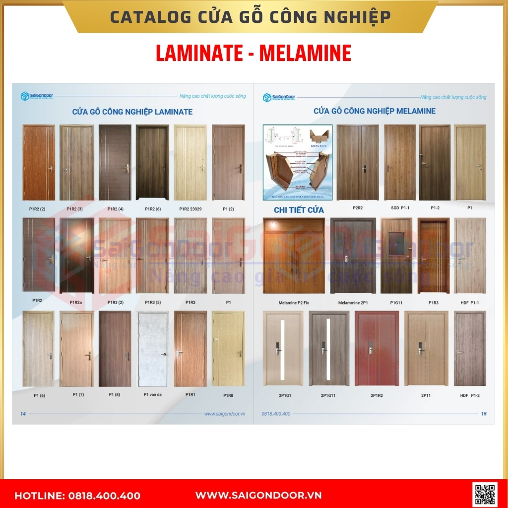 Catalogue cửa gỗ công nghiệp MDF