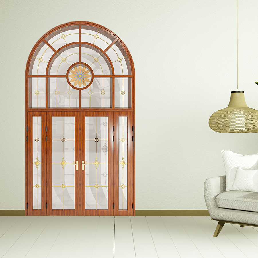 Cửa Nhôm Vân Gỗ SGD-CNVG-2