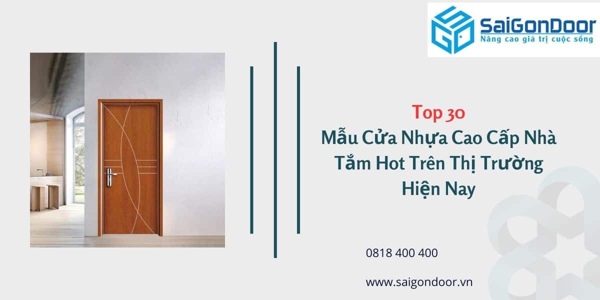 Mẫu cửa nhựa cao cấp nhà tắm