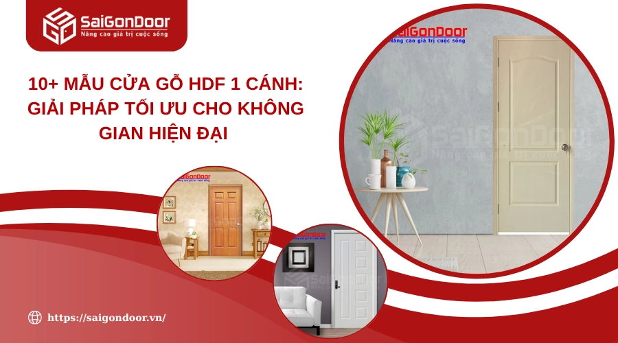 10+ Mẫu Cửa gỗ HDF 1 Cánh: Giải Pháp Tối Ưu Cho Không Gian Hiện Đại 