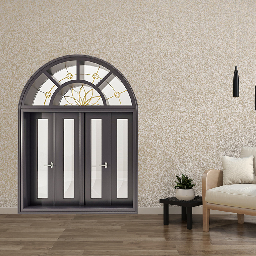 Cửa Nhôm Vân Gỗ SGD-CNVG-17