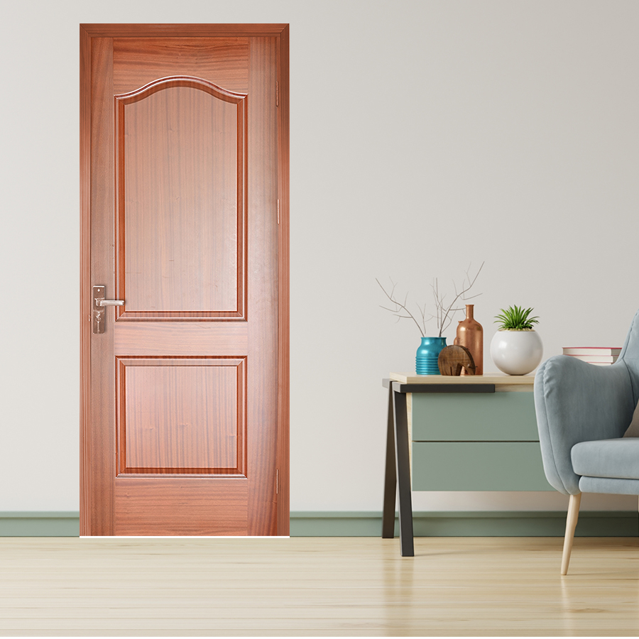 CỬA GỖ PHÒNG NGỦ PN  HDF Veneer 2A-xoan dao