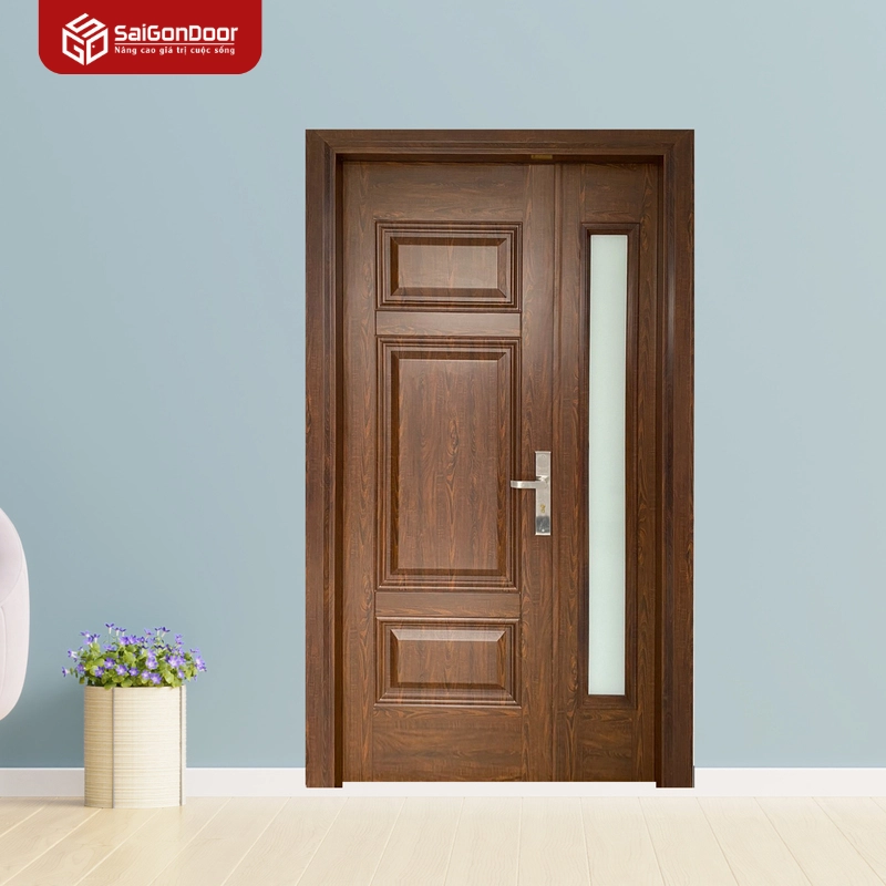 Cửa Thép Vân Gỗ SGD-KM.TVG-2CL-7