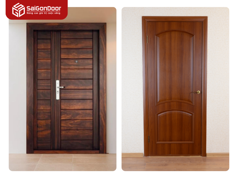 Cửa thép chống cháy vân gỗ