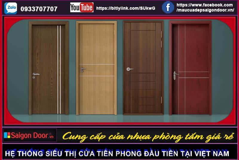 Cửa nhựa gỗ cao cấp có nhiều mẫu mã và kiểu dáng khác nhau, từ truyền thống đến hiện đại