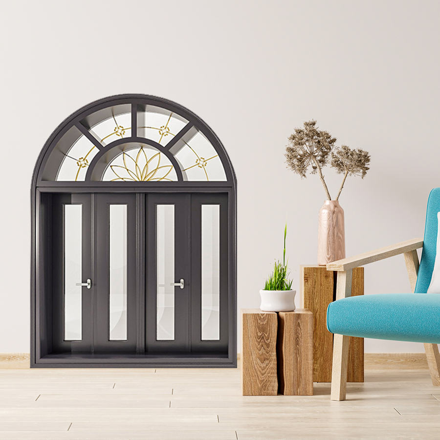 Cửa Nhôm Vân Gỗ SGD-CNVG-17