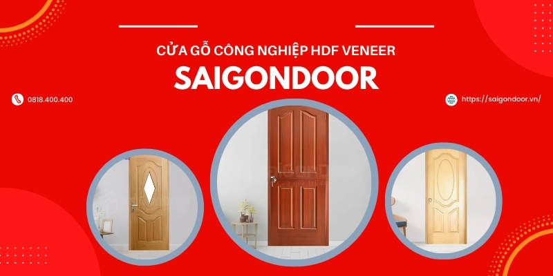 Tìm hiểu về mẫu cửa gỗ công nghiệp HDF Veneer 