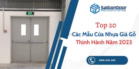 mẫu cửa nhựa giả gỗ