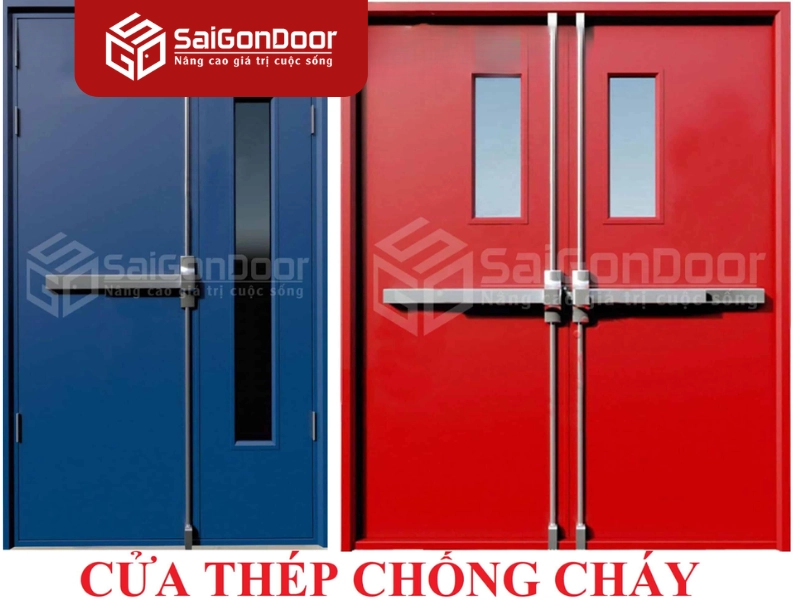 Cửa thép chống cháy 120 phút, hay còn được biết đến với ký hiệu tiêu chuẩn cửa thép chống cháy EI120