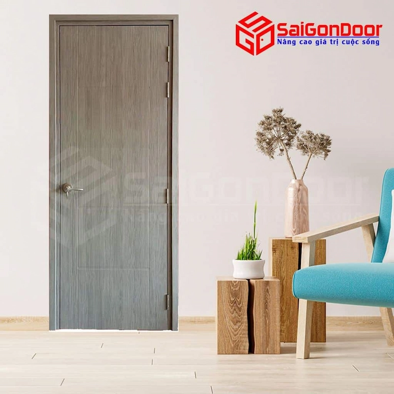 Ứng dụng của cửa nhựa composite màu xám trong không gian
