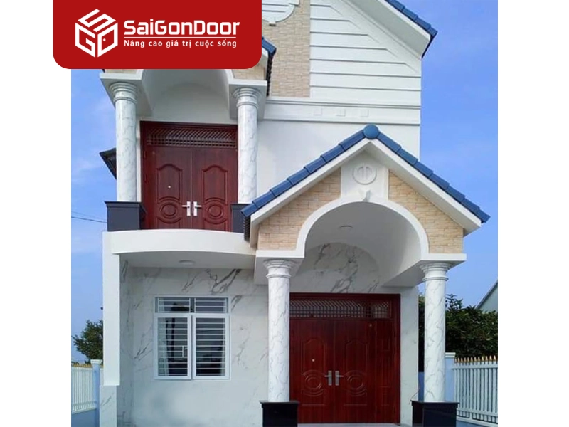 Ứng dụng của cửa thép vân gỗ