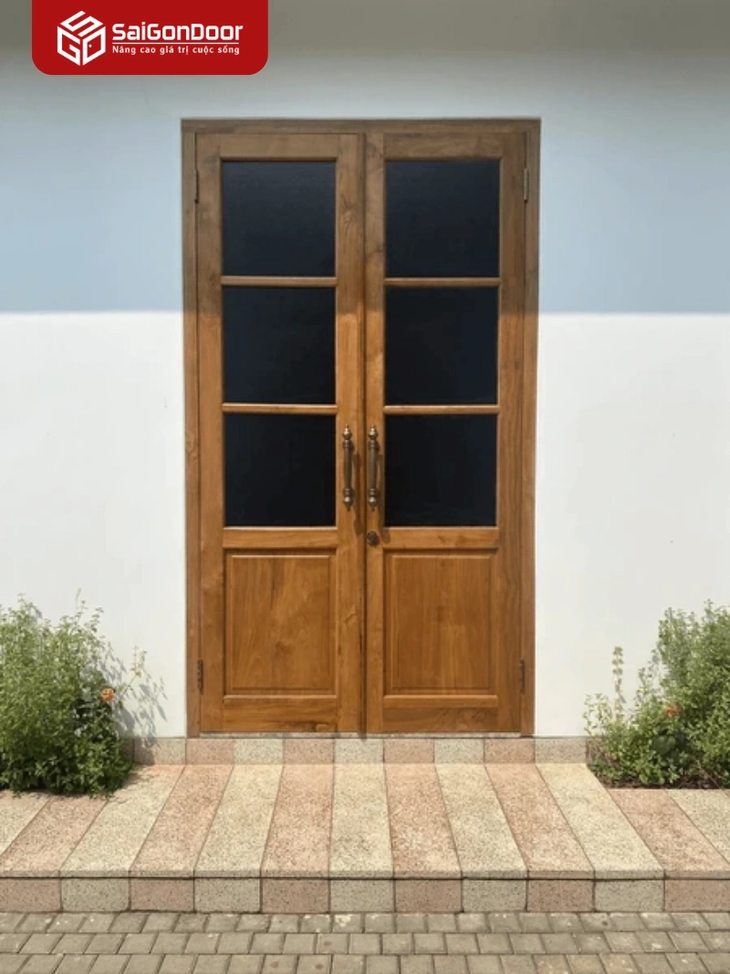 cửa gỗ công nghiệp 2 cánh cửa gỗ công nghiệp 2 cánh