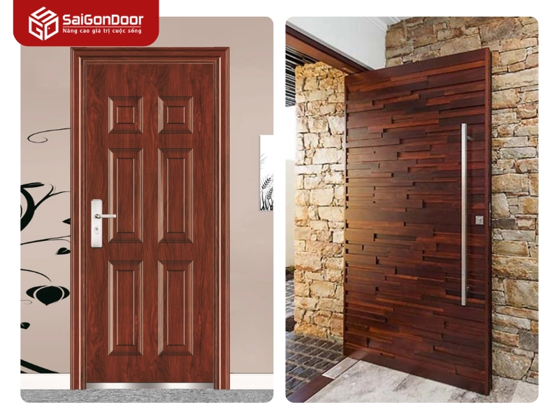 Lợi ích ưu việt khi lựa chọn cửa thép vân gỗ Saigondoor cho công trình tại Long 