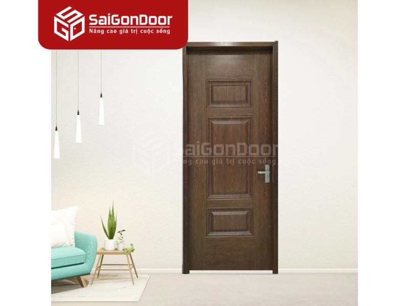 Cửa thép vân gỗ 1 cánh