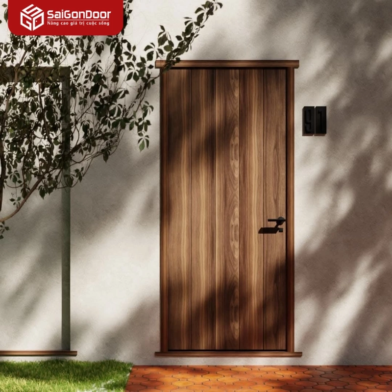 thi công cửa gỗ tự nhiên 
