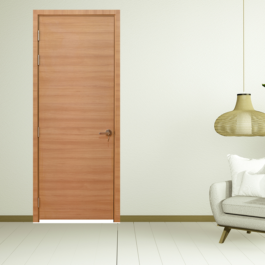 CỬA GỖ PHÒNG NGỦ PN MDF Laminate P1 van ngang (2)