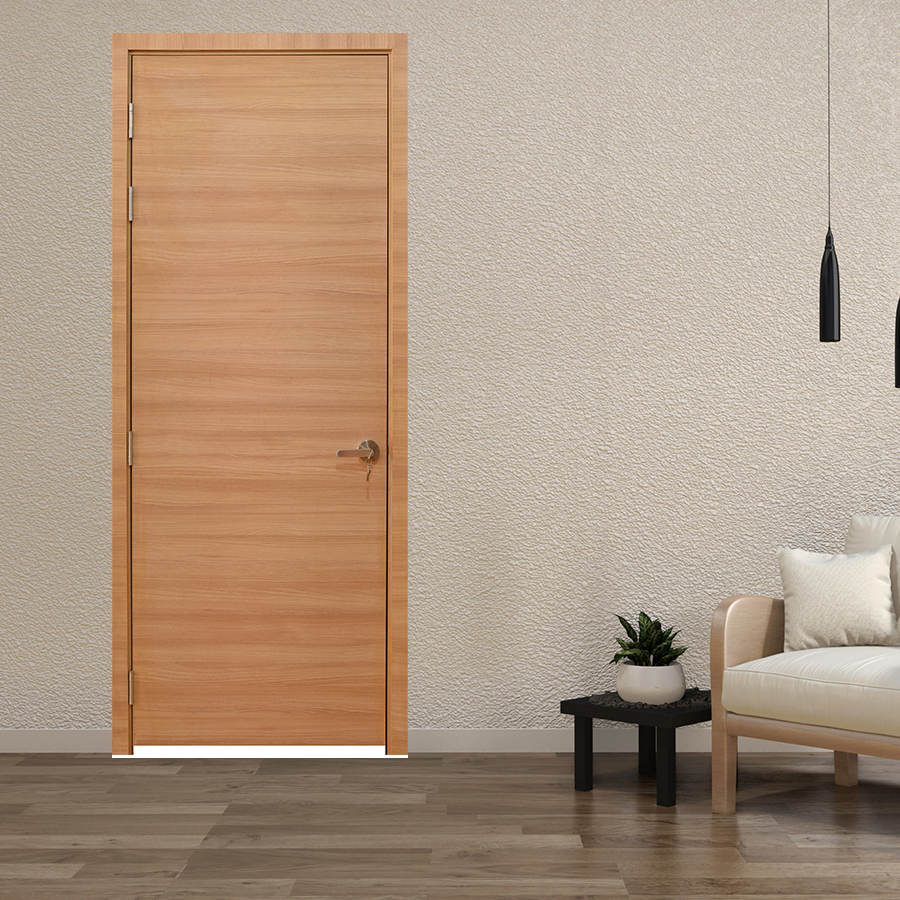 CỬA GỖ PHÒNG NGỦ PN MDF Laminate P1 van ngang (2)