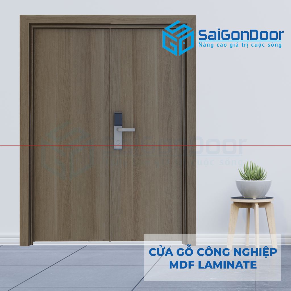 CỬA GỖ CÔNG NGHIỆP MDF LAMINATE 2P111s