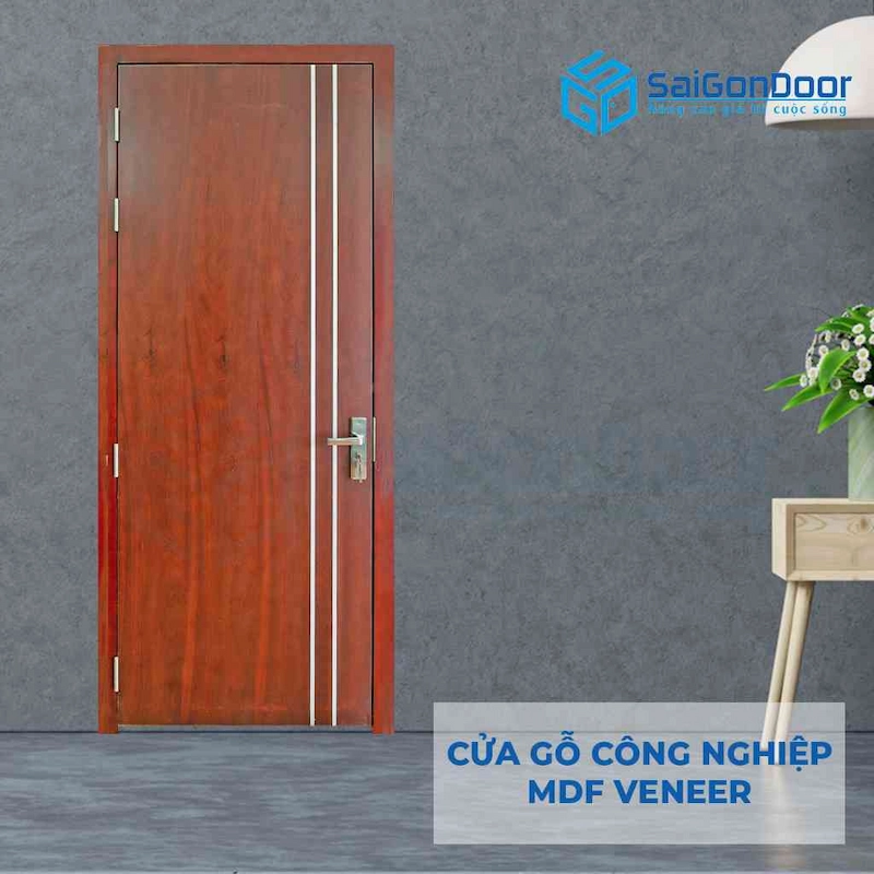 Cửa gỗ công nghiệp MDF VENEER P1R2 cam xe (3)