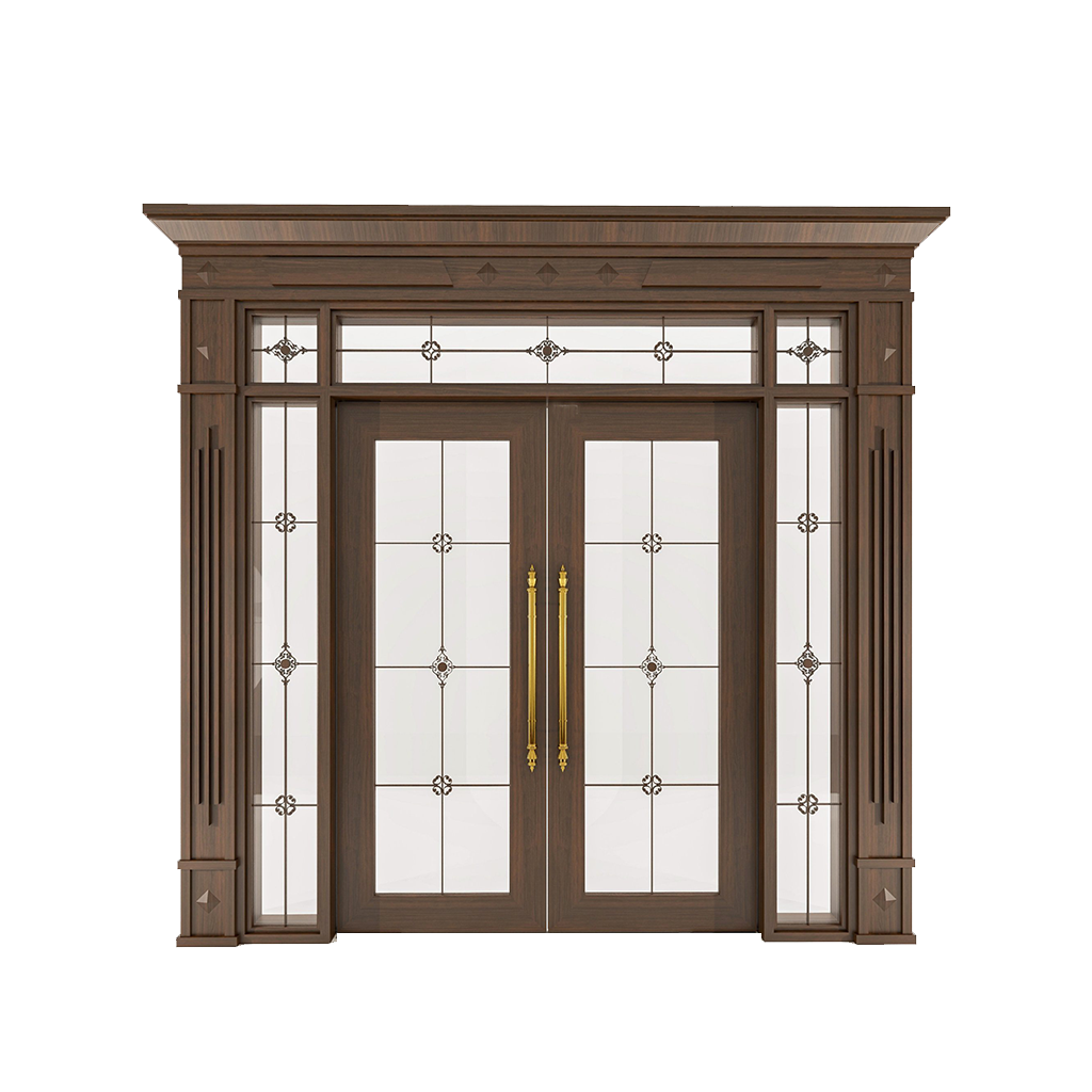 Cửa Nhôm Vân Gỗ 74