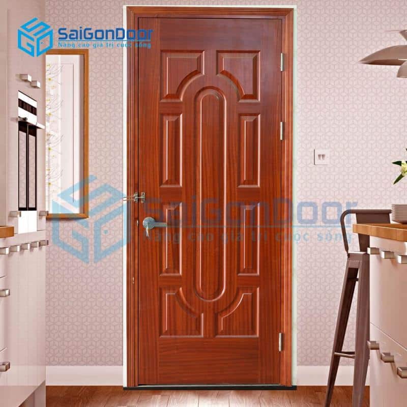 CỬA GỖ HDF VENEER V019-SAPELE