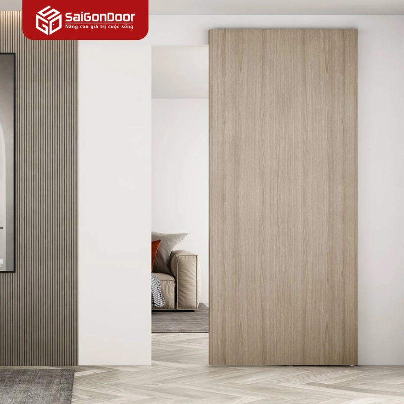 Các chất liệu cửa lùa phòng ngủ phổ biến nhất tại Sài Gòn Door