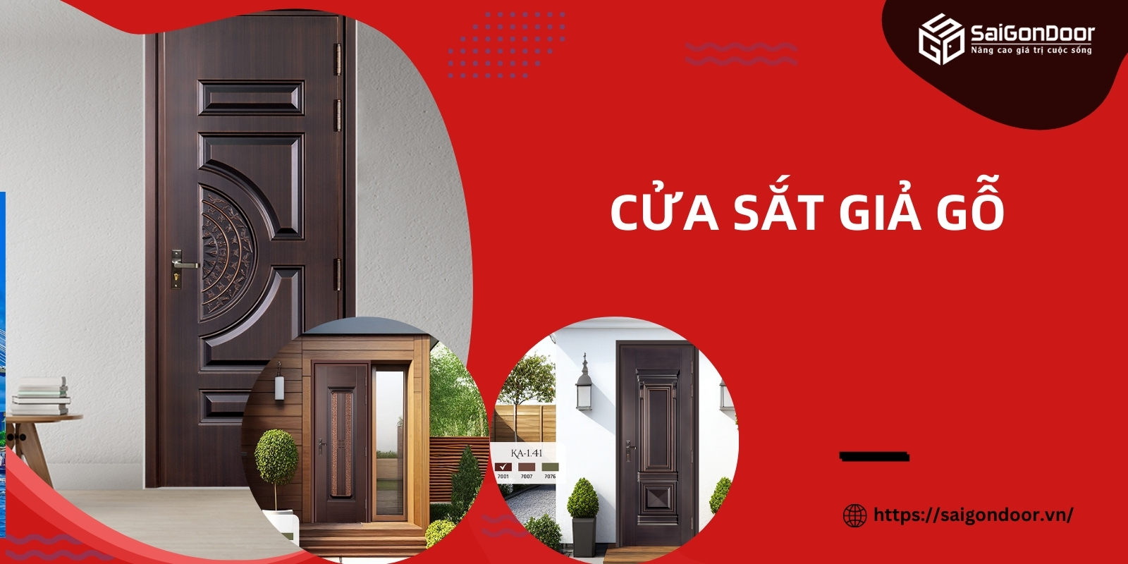 20+ Mẫu Cửa Sắt Giả Gỗ Đẹp Chất Lượng – Giá Xưởng Mới Nhất