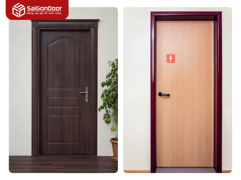 Báo giá các loại cửa gỗ công nghiệp phổ biến tại Phường Bình Trị Đông