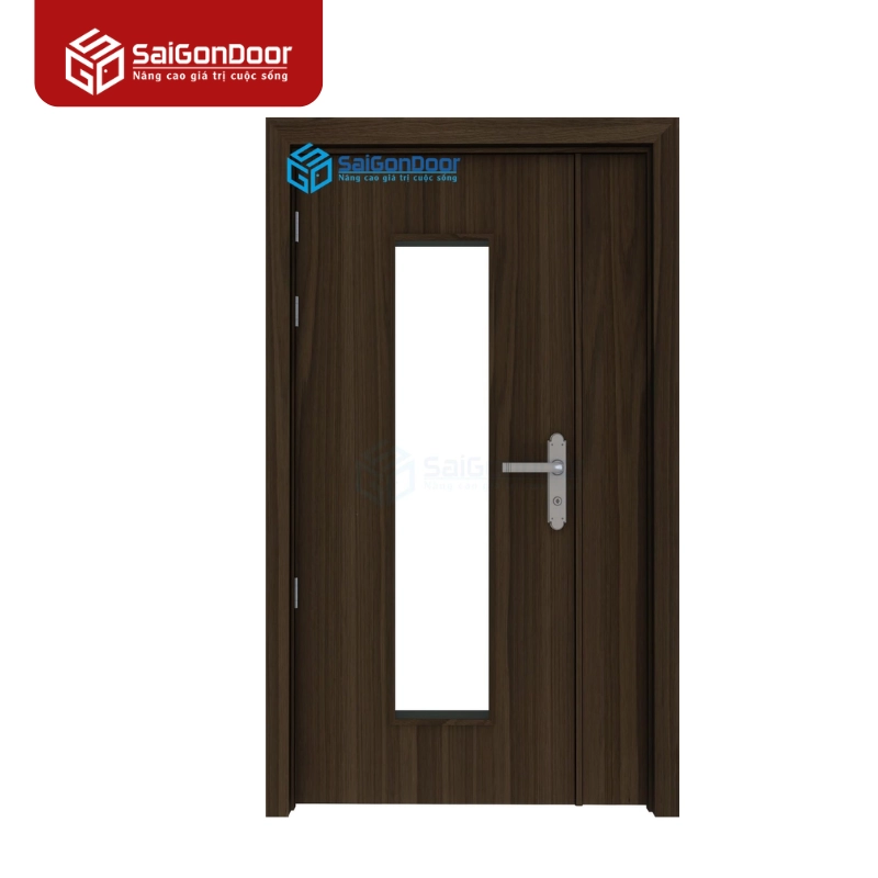 Cửa gỗ công nghiệp MDF LAMINATE 2P1G1