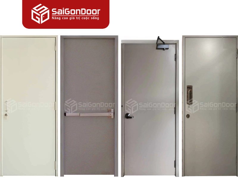 Cửa thép chống cháy giúp ngăn lửa, khói lan trong thời gian nhất định