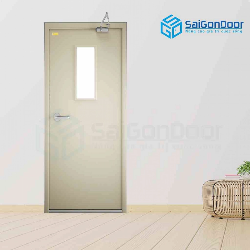 Cửa thép chống cháy TCC (mẫu cửa thép chống cháy 3)