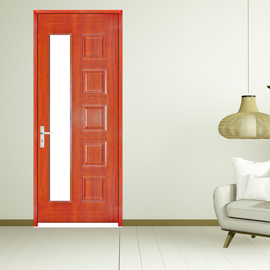 CỬA GỖ PHÒNG NGỦ PN HDF Veneer  6GL-cam xe