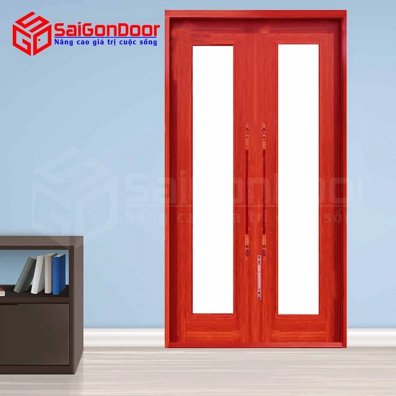 Cửa thép vân gỗ TVG-CS2K D