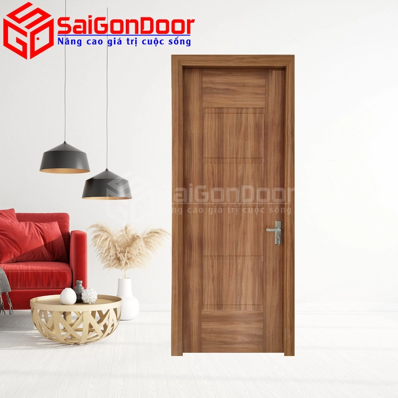  Cửa thép 1 cánh vân gỗ có khả năng cách âm, cách nhiệt và chống cháy