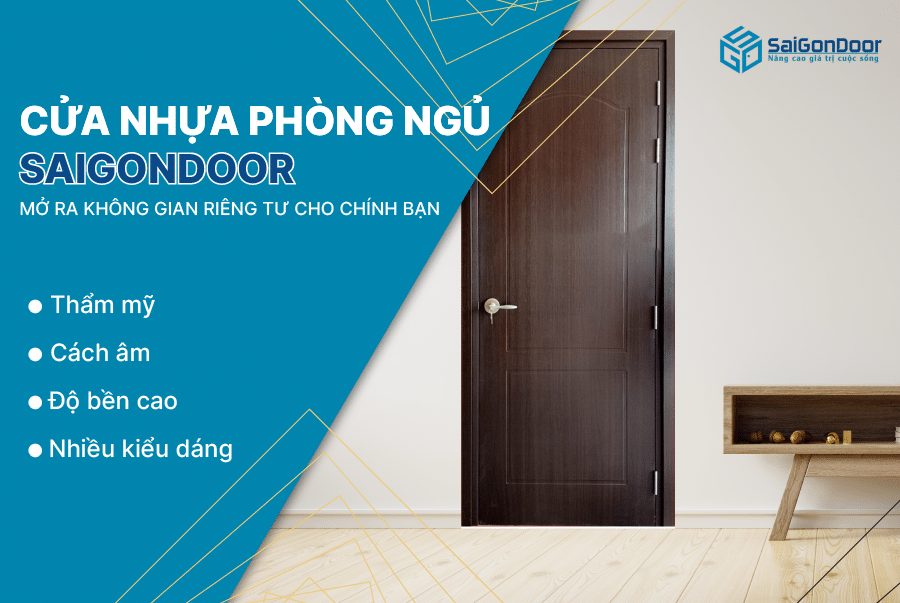 Cửa nhựa phòng ngủ mở ra không gian riêng tư