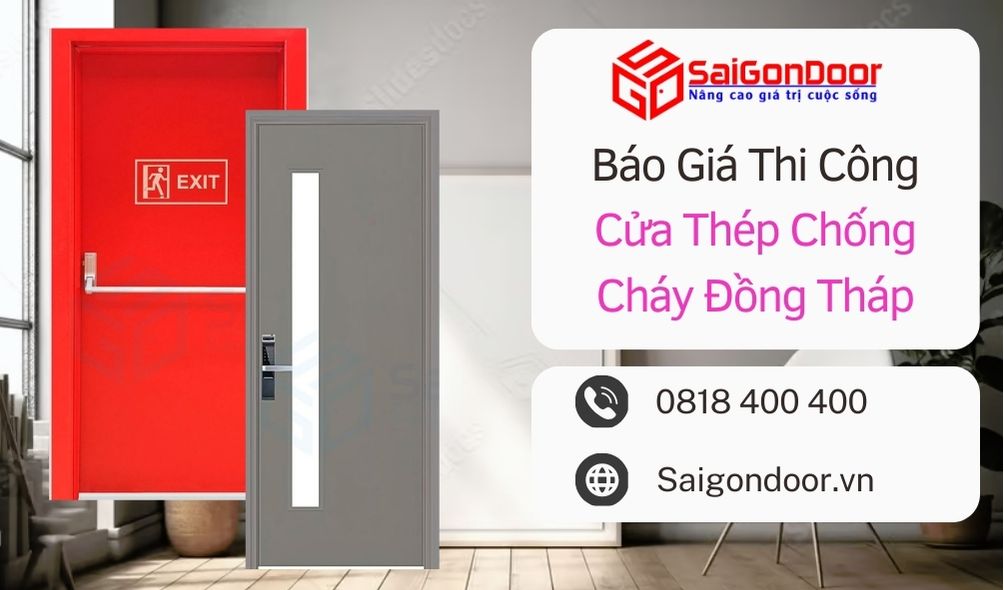 Báo Giá Thi Công Cửa Thép Chống Cháy Đồng Tháp