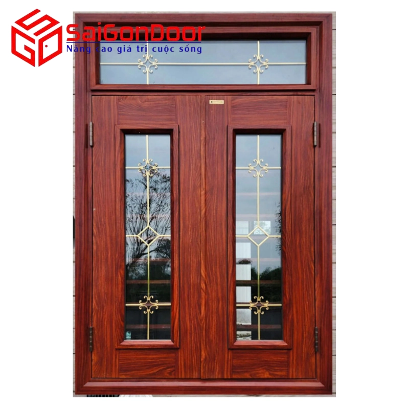 cửa sổ thép vân gỗ cửa sổ thép vân gỗ