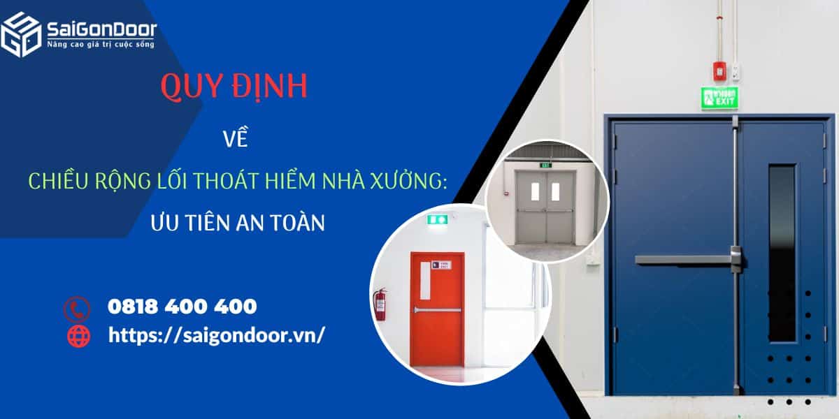 Quy Định Về Chiều Rộng Lối Thoát Hiểm Nhà Xưởng: Ưu Tiên An Toàn