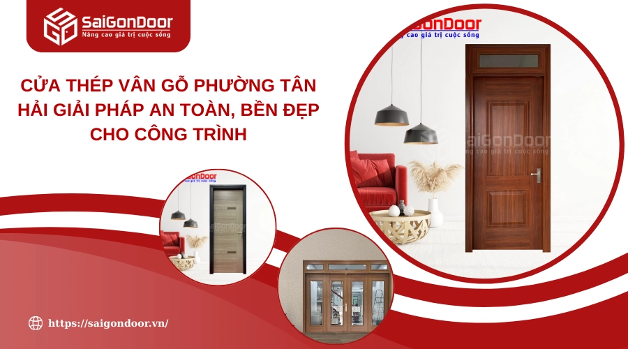 Cửa Thép Vân Gỗ Phường Tân Hải Giải Pháp An Toàn, Bền Đẹp Cho Công Trình