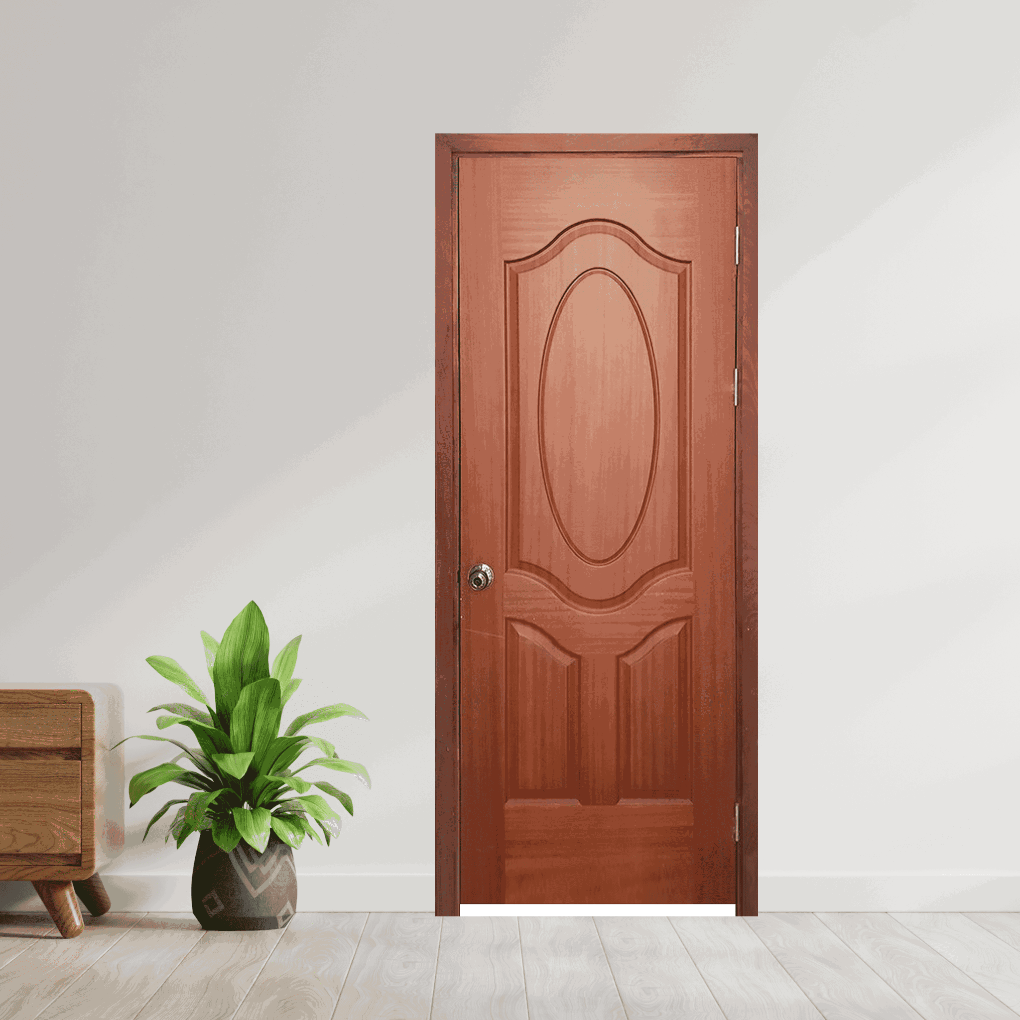 Cửa Gỗ HDF veneer 3A – Xoan Đào