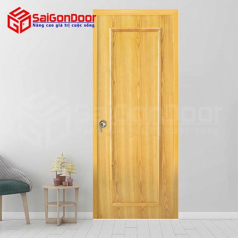 Cửa gỗ công nghiệp HDF Veneer 1B-Sồi