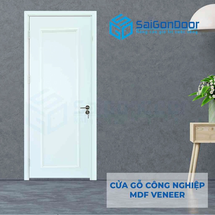 Lựa chọn mẫu cửa gỗ MDF màu trắng phù hợp với không gian