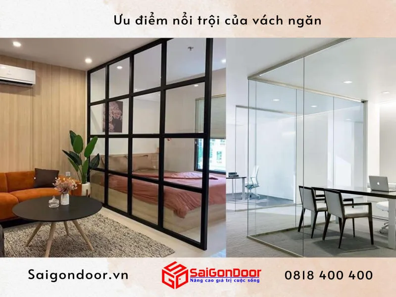 Ưu điểm nổi trội của vách ngăn