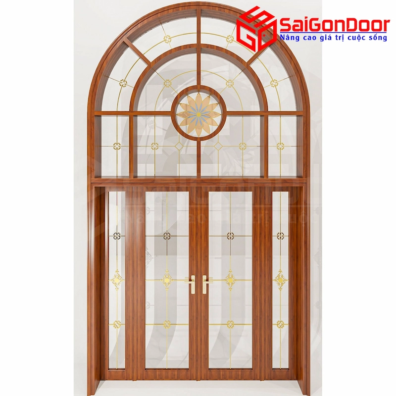 cửa nhôm xingfa giả gỗ