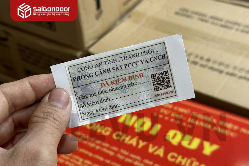 Tem kiểm định cửa chống cháy và cách nhận biết