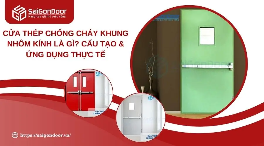 Cửa Thép Chống Cháy Khung Nhôm Kính Là Gì? Cấu Tạo & Ứng Dụng Thực Tế