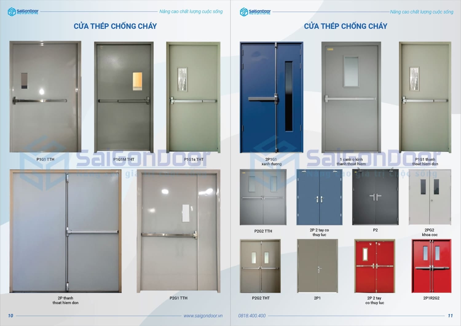 Catalog cửa thép Hàn Quốc chống cháy 