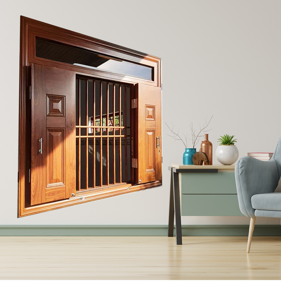 Cửa thép vân gỗ SGD 18