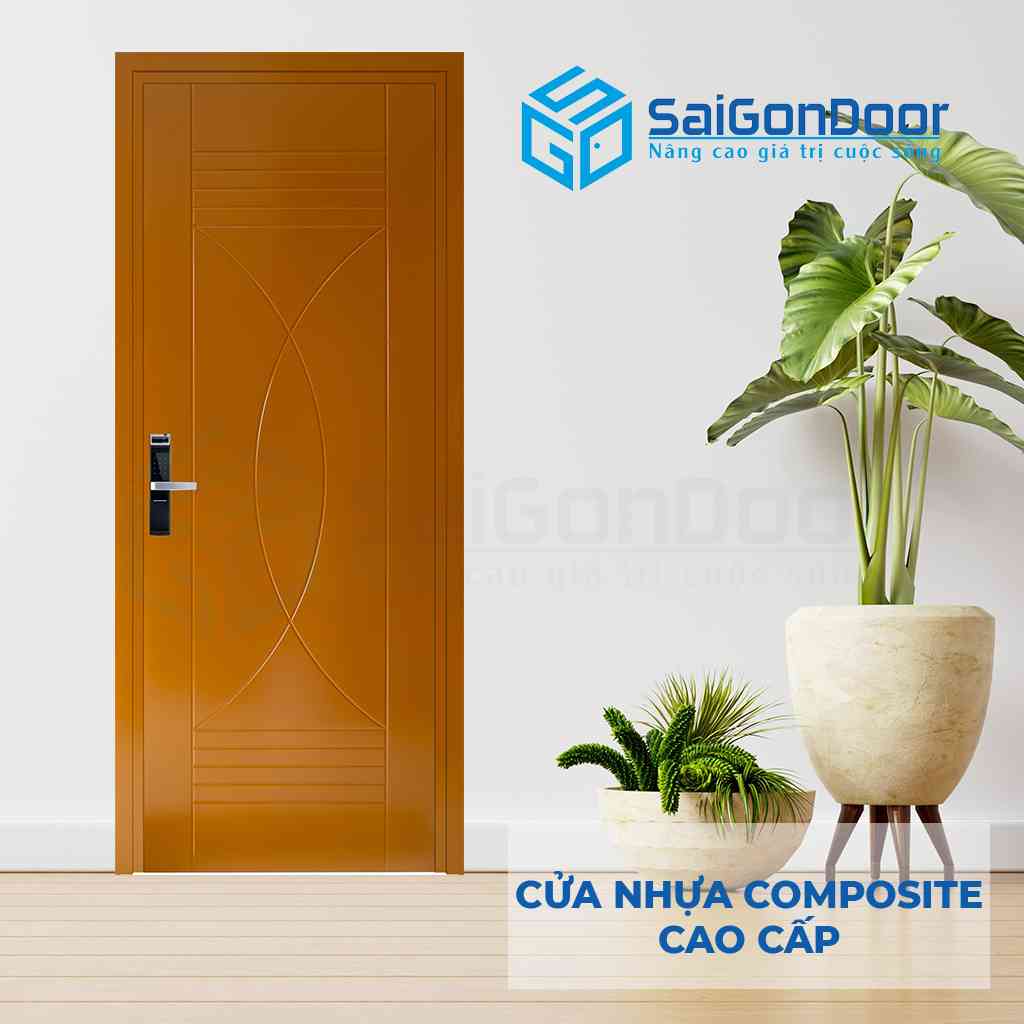 Mẫu cửa nhựa giả gỗ composite A02-12